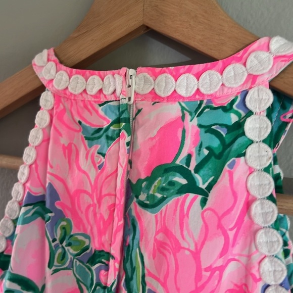 Lilly Pulitzer Kinley Little Girl Tropical Floral Print Dress - Picture 4 of 10
